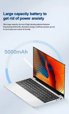 Image de Ordinateur portable - 12 Go de RAM, SSD de 2 To - Écran IPS de 14,1 pouces - Windows 11 - Argent
