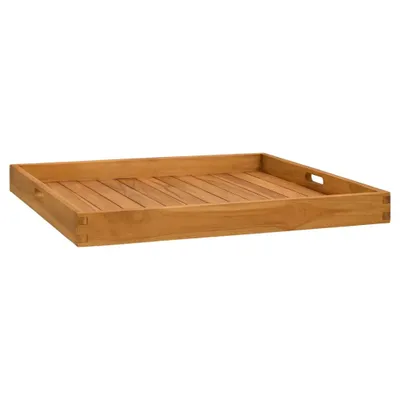Image de vidaXL Plateau de service 70x70 cm bois massif teck