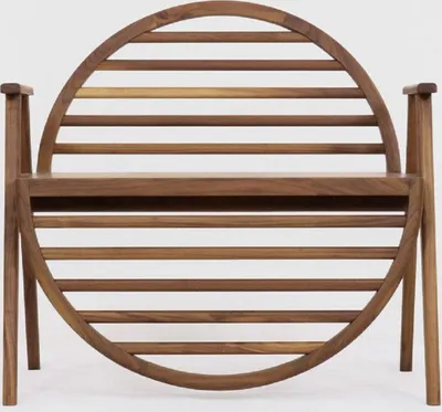 Produktbild von Casa Padrino Luxus Sitzbank Braun 86 x 58 x H. 81 cm - Massivholz Bank mit Armlehnen - Garten Terrassen Gastronomie Möbel