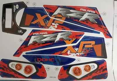 Zdjęcie produktu dla Peg Perego Aufkleber Stickersatz für POLARIS RZR 900 XP DECAL