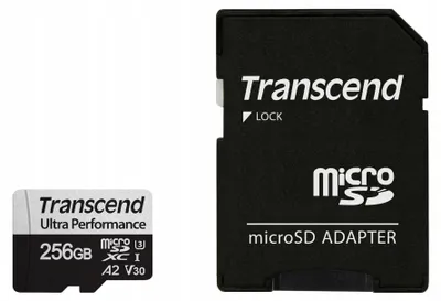Image de TRANSCEND 256GB microSD avec adaptateur UHS-I