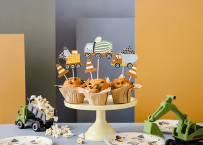Zdjęcie produktu dla PartyDeco KPM32, Babeczka, Wielobarwny, Dzieci i dorośli, Uni , Impreza tematyczna, 6 szt.