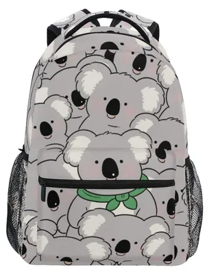 Image de Sac à dos en forme de koala, couleur grise, pour enfants