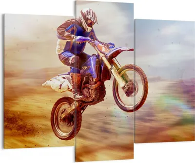 Produktbild von Bild auf Leinwand - Leinwandbild - Motor Sport Helm - 130x100cm - Wand Bild - Wanddeko - Leinwanddruck - Bilder - Kunstdruck - Wanddekoration - Leinwand bilder - Wandkunst - CB130x100-3881