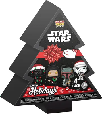 Produktbild von Star Wars Holiday Tree 2024 Pocket POP! Vinyl 4er Pack