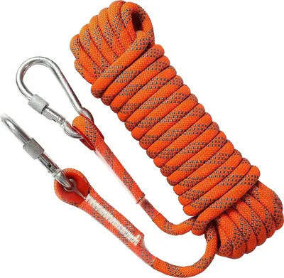 Produktbild von 12mm 10m 33ft Outdoor Kletterseil Sicherheit für Bergsteigen Flucht Orange Blau