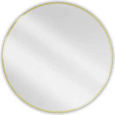 Obrázek produktu pro Mexen Loft zrcadlo koupelnové kulaté 95 cm, rám zlatý - 9850-095-095-000-50