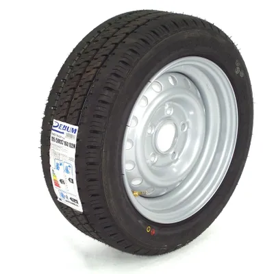 Produktbild von Komplettrad Anhängerrad Reifen 195/50 R13 112x5 104/102N 900kg Anhängerreifen Trailerrad TB130