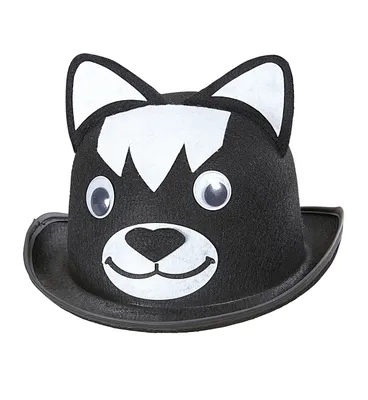 Produktbild von Katze Karnevalshut Katzenkostüm Zubehör schwarz