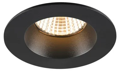 Immagine prodotto di SLV BIG WHITE NEW TRIA 68 Plafona da incasso, 3000K, 38°, IP 20 / IP 65, rotonda, nera 1007408