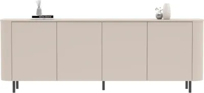 Immagine prodotto di Credenza a 4 ante con bordi arrotondati Cashmere L230 cm - BORA