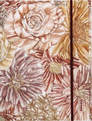 Produktbild von Rhodia Sammelmappe mit Gummizug 24x32 cm Soft Touch - Blumen 120026C