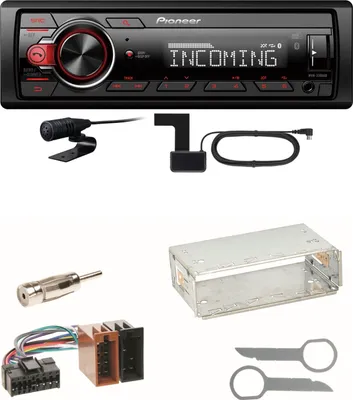 Produktbild von Pioneer MVH-330DAB Bluetooth Digitalradio Einbauset für Mercedes A C M Klasse
