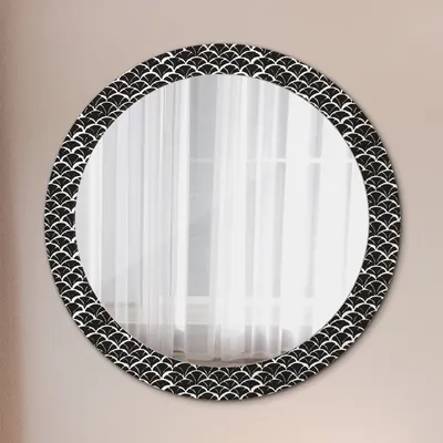 Produktbild von Ø80cm Modern Spiegel - Wandspiegel Wandmontage- Schlafzimmer - Orientalisch Schuppen