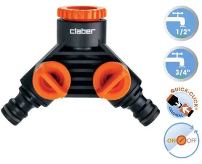 Obrázek produktu pro Rozdělovač vody 1/2"-3/4" CLABER 8599