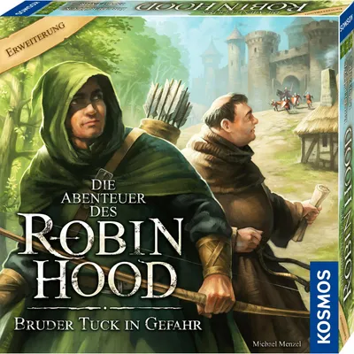 Immagine prodotto di KOSMOS Die Abenteuer des Robin Hood - Bruder Tuck in Gefahr, Erweiterung, Kooperatives Abenteuer-Spiel, Familienspiel, 683146