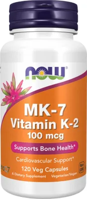 Produktbild von Now Foods MK-7 Vitamin K2 100mcg (120 vcaps) Unflavoured - Vitamine,  Mineralien & Gesundheit - Vitamine