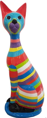 Produktbild von Abstrakte Deko Figur Statue Skulptur 98 cm Figuren Statuen Skulpturen Katze A745