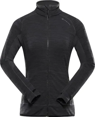 Produktbild von Alpine Pro Onneca Fleece Mit Durchgehendem Reißverschluss Schwarz M-L Damen Schwarz M-L