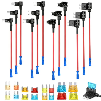 Stromdieb-Set 12-tlg., 4 Typen, für Auto-Sicherungen