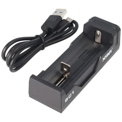 Produktbild von Rýchlonabíjačka pre Li-ion batérie 3,6 - 3,7 V, nabíja aj chránené batérie 20700, 21700 s dĺžkou prebytku do 75 mm