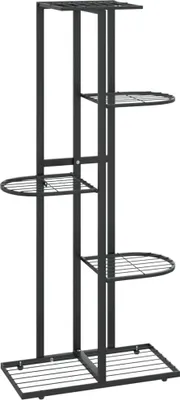 Obrázek produktu pro vidaXL Stojan na květiny 5-ti patrový 43x22x98 cm černý kovový