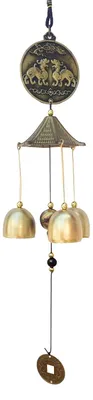 Produktbild von Windspiel, chinesisches Feng-Shui-Glücksglöckchen, Hängedekoration für Haus, Garten, Terrasse oder Hof, Geschenkidee