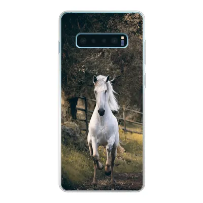 Produktbild von MuchoWow® Handyhülle Schutzhülle Hülle für Samsung Galaxy S10 Plus Pferd - Natur - Schlamm Silikon Softcase Handy Hülle - Schutzhülle