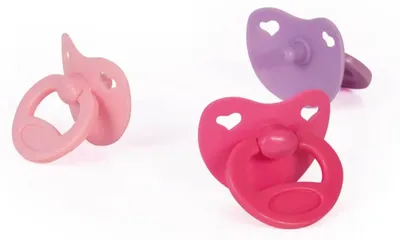 Immagine prodotto di Bayer Design 79104AA Set succhietto 3 colori per bambole, rosa/viola