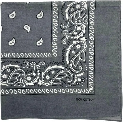 Imagen del producto de Pañuelo de algodón 100%, 56 x 56 cm, estampado paisley, versátil para diferentes usos