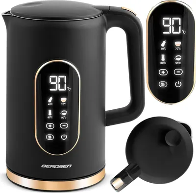 Obrázek produktu pro Rychlovarná konvice 1,7l Berdsen BD-712 černo-zlatá