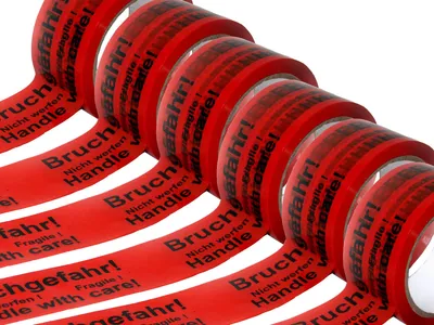 Produktbild von KUSNEZOV 12 Rollen „BRUCHGEFAHR“ Klebeband Paketband Packband 48 mm x 66 Meter