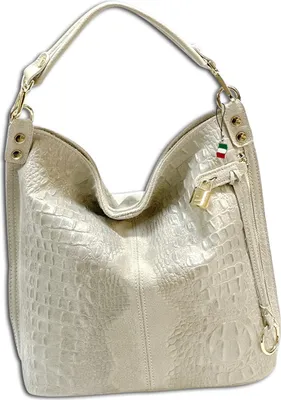 Zdjęcie produktu dla Florence skórzana torba shopper beżowa OTF162I