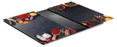 Obrázok produktu pre Sada sklenených dosiek na krájanie – 2 ks, 60x52 cm, dizajn korenia