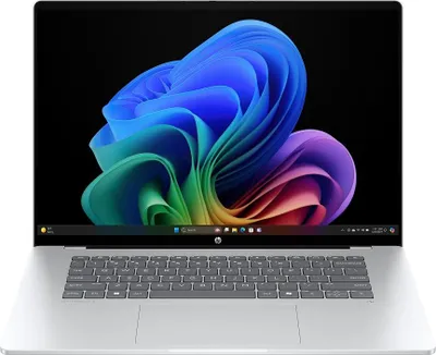 Image de HP OmniBook 5 NGAI 16-bf0154ng 16 pouces 2025 OLED Snapdragon X1-26-100 16 Go / SSD 512 Go W11H QWERTZ Argent Renew 512 Go argent