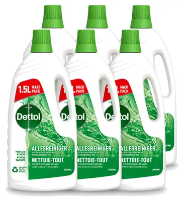 Produktbild von 6 x Dettol Original Allesreiniger - 1,5 l - Vorteilspackung - 6 Stücke