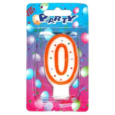 Immagine prodotto di Candela party numero 0 Rosso