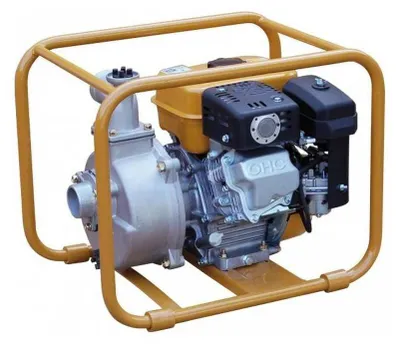 Image de Motopompe Eaux Chargées 212CC 60m_/h - Sur Roues - Puissante et Efficace - Idéale pour Évacuation de Eau - D-Work