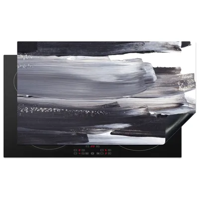 Obrázek produktu pro KitchenYeah® Kryt varné desky barva - černá - design, 91x52cm, dekorace do kuchyně, keramický kryt varné desky, krycí deska na varnou desku