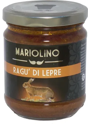 Immagine prodotto di Spezzatino di lepre Spezzatino di lepre 212 ml. - Mariolino Sughi