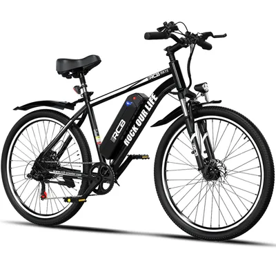 Produktbild von RCB E Bike RK15,Elektrofahrrad 26 Zoll mit 10.4Ah 36V Lithium-Akku,Elektrofahrrad für Erwachsene für Damen und Herren,7-Gäng,Reichweite bis zu 35-90Km