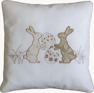Produktbild von Kissenhülle 40x40 cm Stickerei Ostern Osterei 40 x 40 cm Kissenhülle