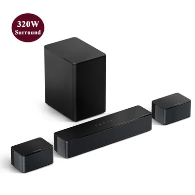 Produktbild von ULTIMEA 5.1 Surround Soundbar, 3D Virtueller Surround Sound System, Bass Einstellbar Soundbar mit Subwoofer und Rear-Lautsprechern