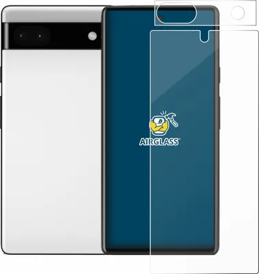 Produktbild von BROTECT Schutzglas für Google Pixel 6a (Display+Kamera) Schutzfolie Panzer Folie Glas Display Schutz klar