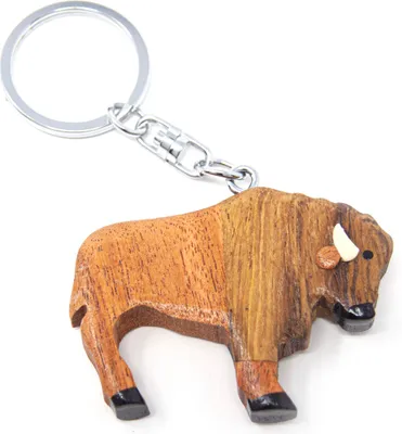 Produktbild von Schlüsselanhänger aus Holz - Bison