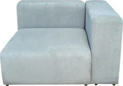 Immagine prodotto di Modulo divano 'Suldal' Elemento angolare con bracciolo a destra 110 x 109 x 68 cm Cordino azzurro