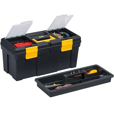 Produktbild von allit Werkzeugkoffer McPlus Promo 20, PP, schwarz/gelb