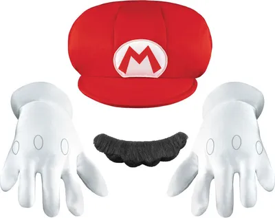 Immagine prodotto di Set di costumi Nintendo Super Mario con cappello e guanti per bambini