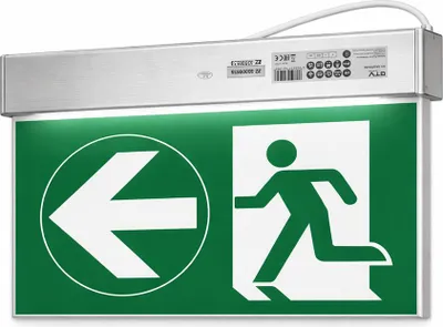 Produktbild von LED Notbeleuchtung Notausgangschild Fluchtwegleuchte mit Akkubetrieb 230V, Notlicht, Wand- & Deckenmontage