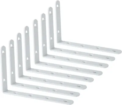 Produktbild von Regalzubehör SAYAYO Schwimmende Regalhalterungen, 8 Stück Regalträger, Metallregalhalterungen, 150 x 100 mm schwimmende Regalhalterung, Wandhalter, we